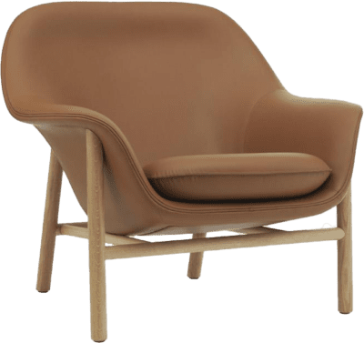 Drape Lounge Chair Low Oak1
