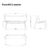 FourAll® Lounge 2 seater - Image 4